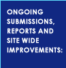 Ongoing Submissions, Reports and Site Wide Improvements